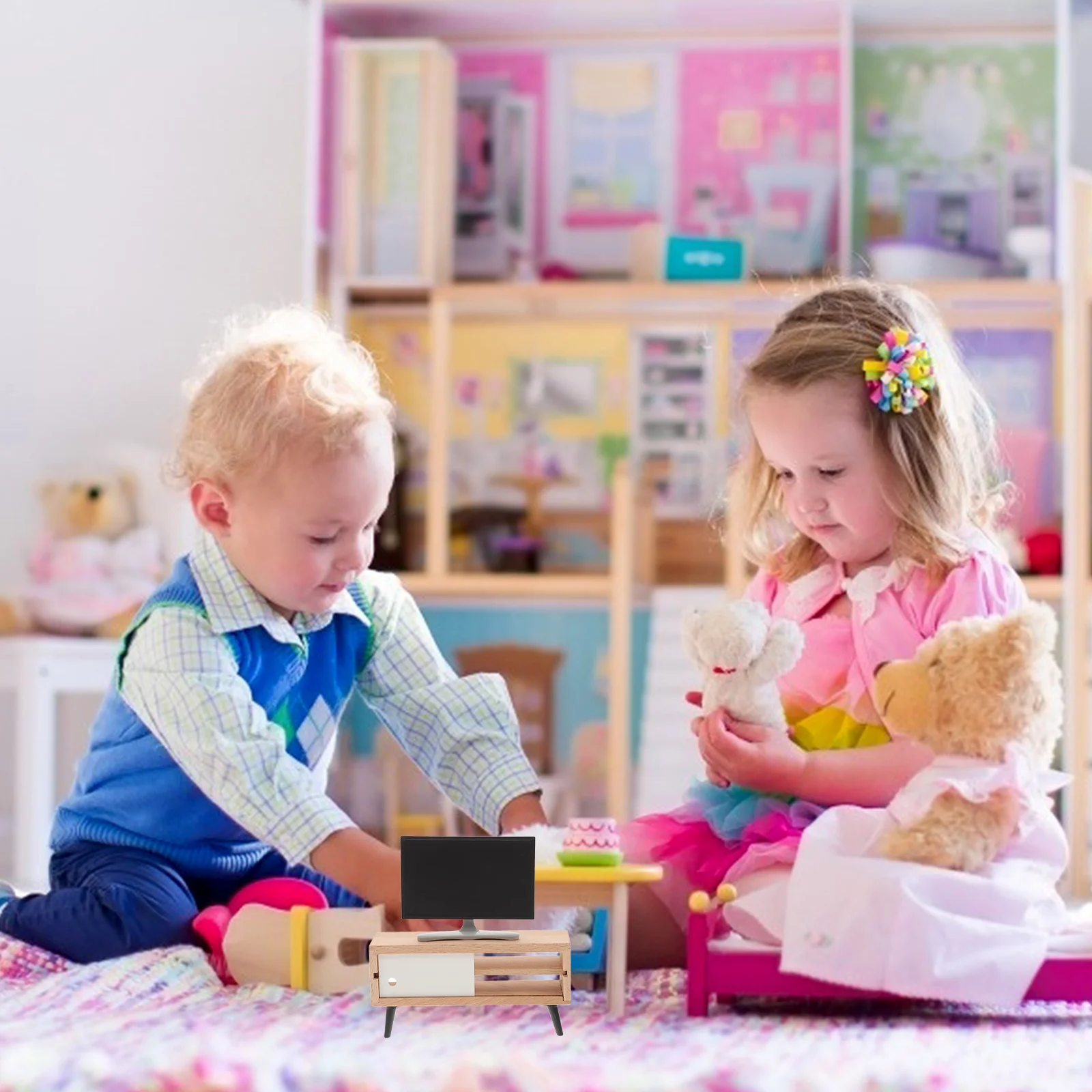 ミニ家具の装飾ごっこ遊びおもちゃアクセサリー女の子モデルの装飾品子供のための装飾品