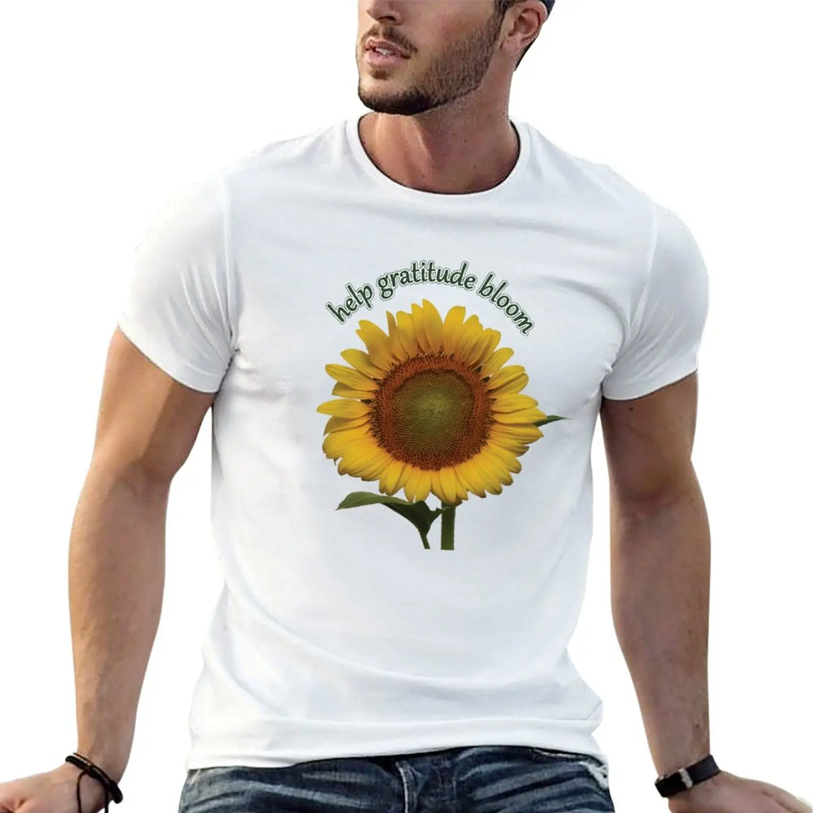 

Help Gratitude Bloom T-Shirt g man t shirts for men t shirt personalised t shirts for man pack cotton T-shirt