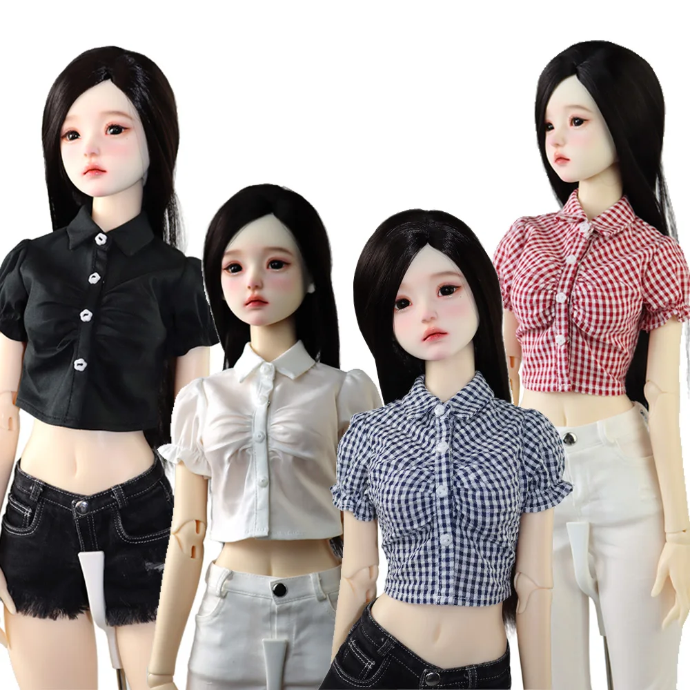 

1/31/4 MSD BJD doll clothes DD SD ball joint doll fashion low rise denim shorts, cropped shirt, toy accessories girl gift