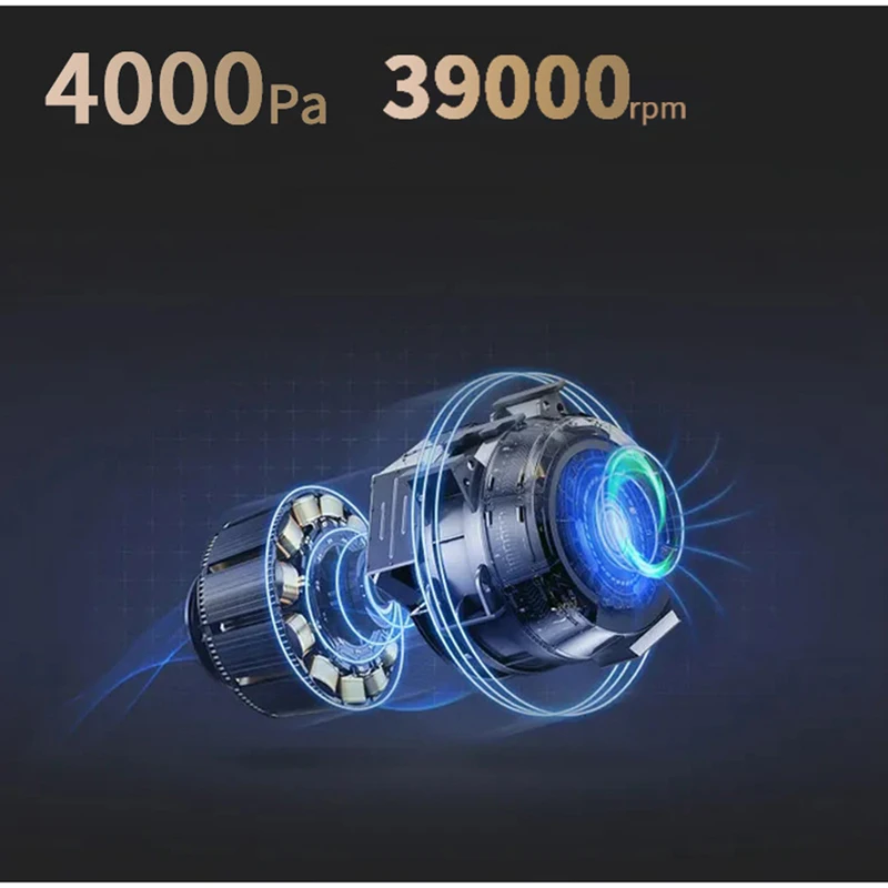 Aspiradores de carro pequeno mini portátil 4000pa poderoso aspirador carro carregamento e dobrável aspirador sem fio