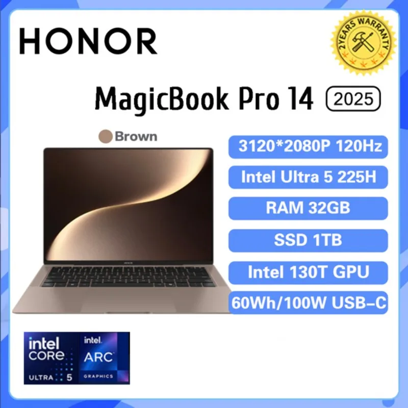 Honor Magicbook Art 14 2025 Laptop Ultra5 Ultra7 32G 1T 14.6-inch 3.1k 120hz