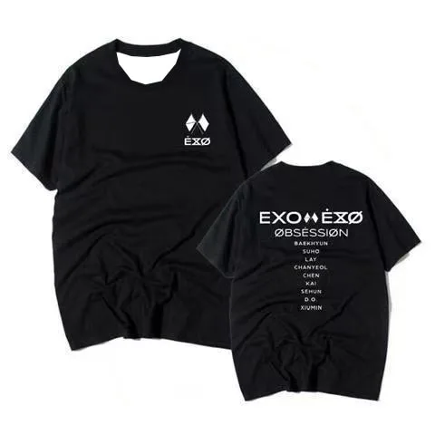 

2025 Summer Hot Hot EXO Six Album OBSESSION Surrounding Support Singing Clothes The Same Comfortable Breathable Sweat Absorption