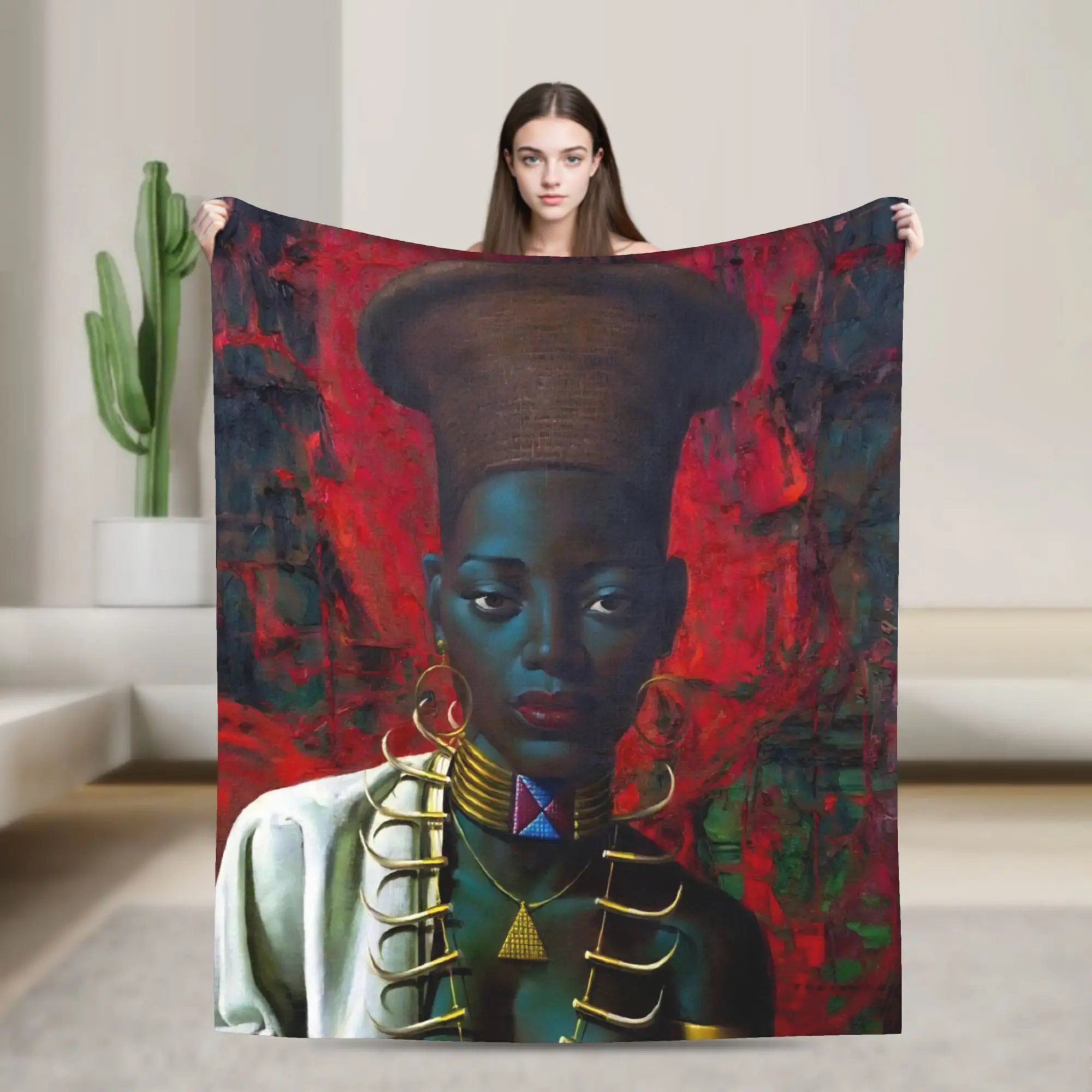 Miss Wong Vladimir Tretchikoff  Blanket Fleece  Relax Super Soft Throw Blankets for Home Rug Piece