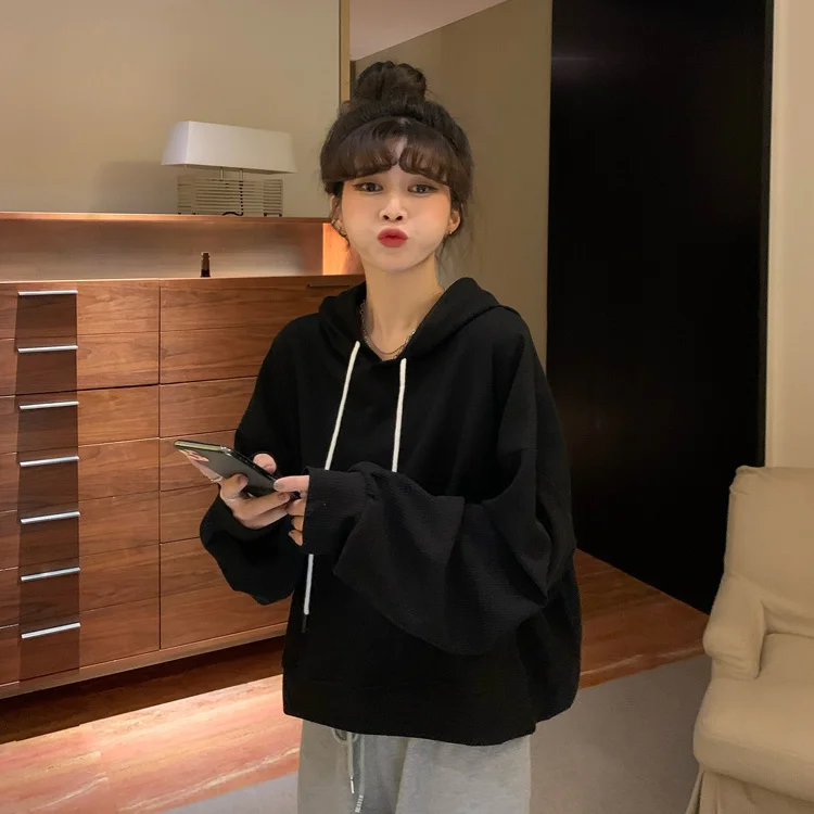 Felpe con cappuccio con zip stile coreano donna Shoujo ragazza estetica moda Alt abbigliamento invernale ritagliata vintage anni 2000 Himekaji tira