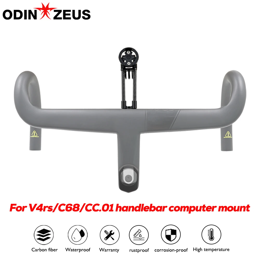 

C68 V4RS CC.01 Integrated Handlebar Computer Mount, Carbon Fiber Computer Mount, with Garmin/Bryton/Wahoo, Bicycle Accessories