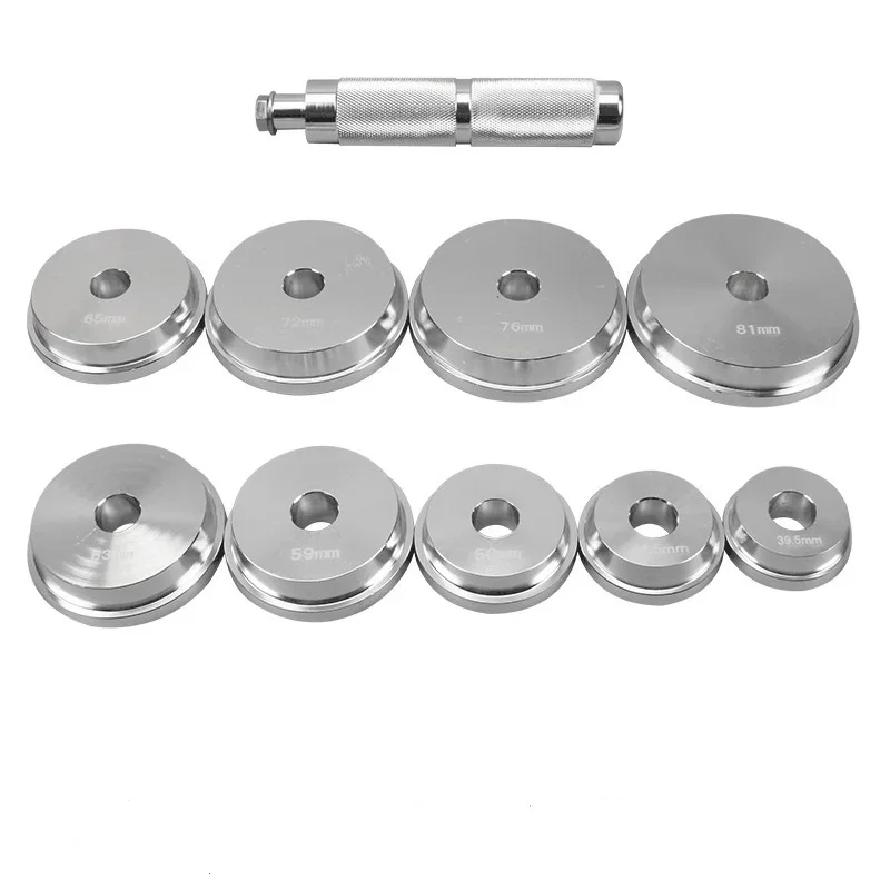 Automotive Tools 10PCS Universal Aluminum Bearing Race and Seal Bushing Driver Installer Set Axle Bearing Press Hand Tools