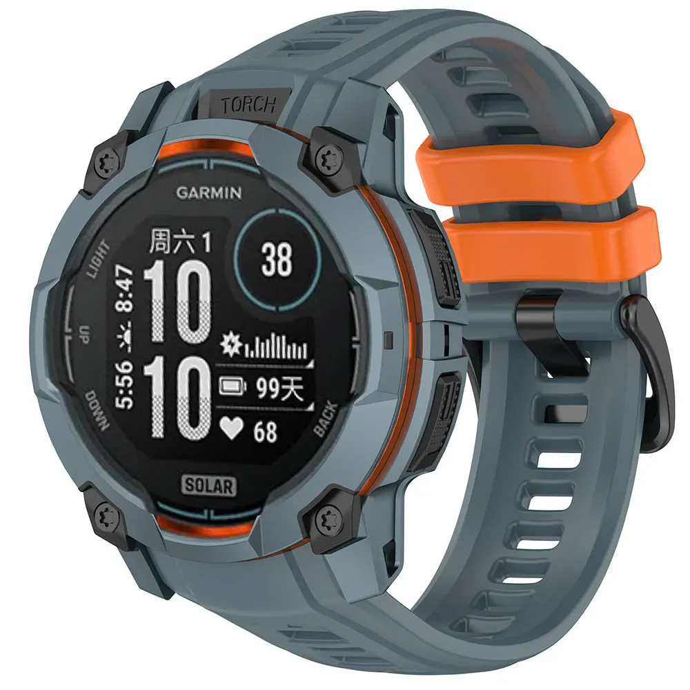 Correa de silicona para reloj inteligente Garmin Instinic 3, 45mm, 50mm, correas de repuesto para pulsera de reloj Instinic3