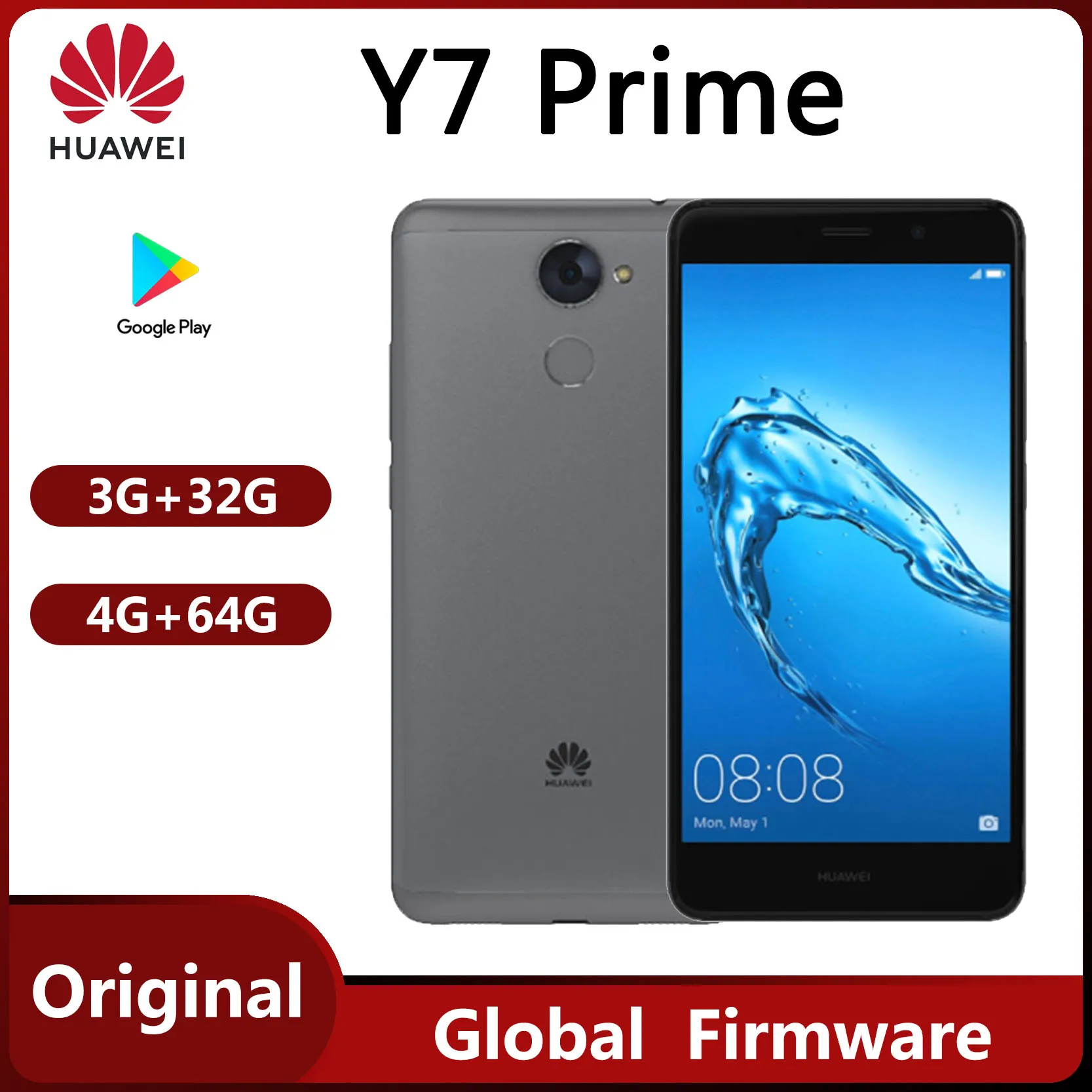 HUAWEI Y7 prime smrtphone 5.5'' 1280x 720 pixel 4000mAh Global firmware Original used phone