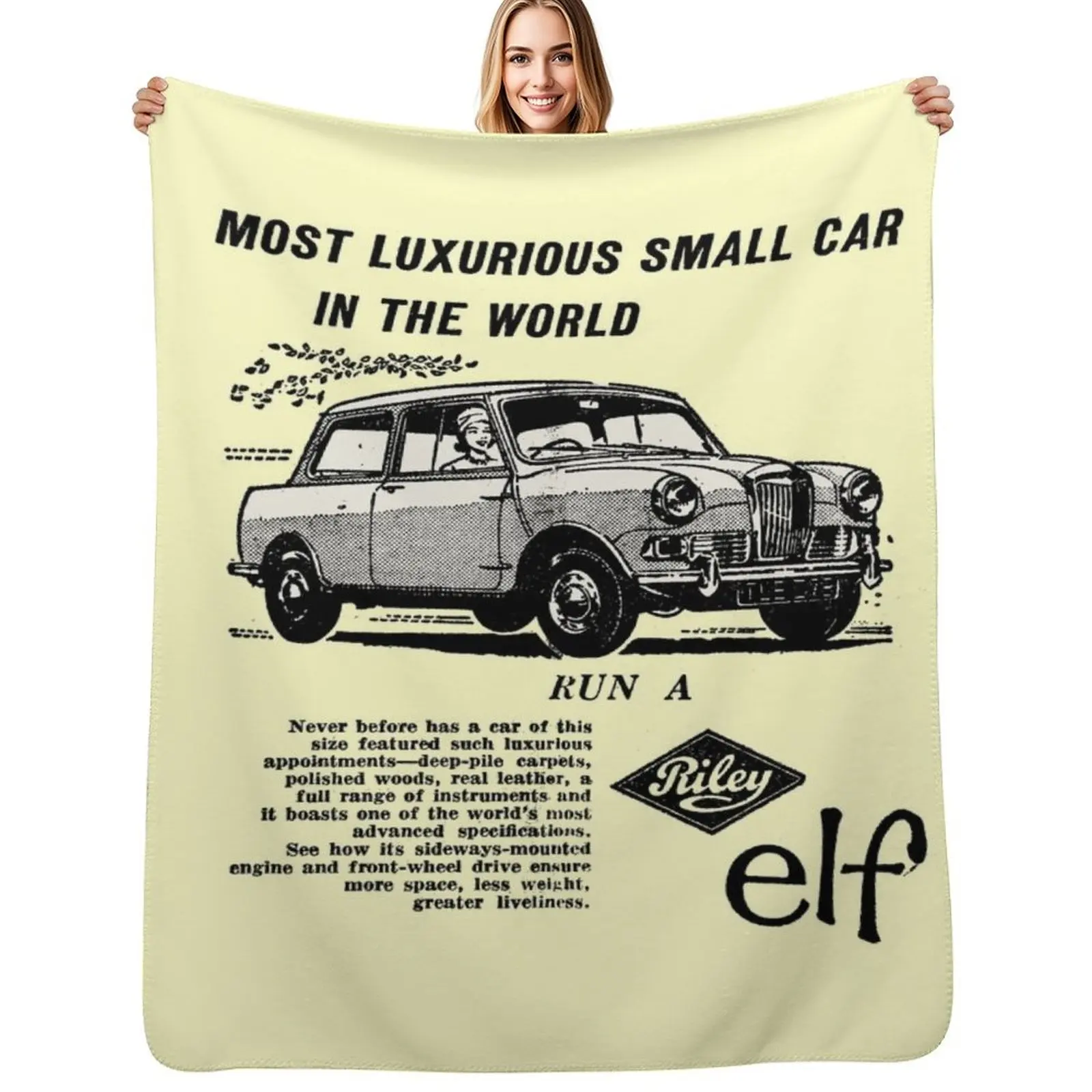 RILEY ELF Throw Blanket Stylish Couch Blanket for Home Living Room