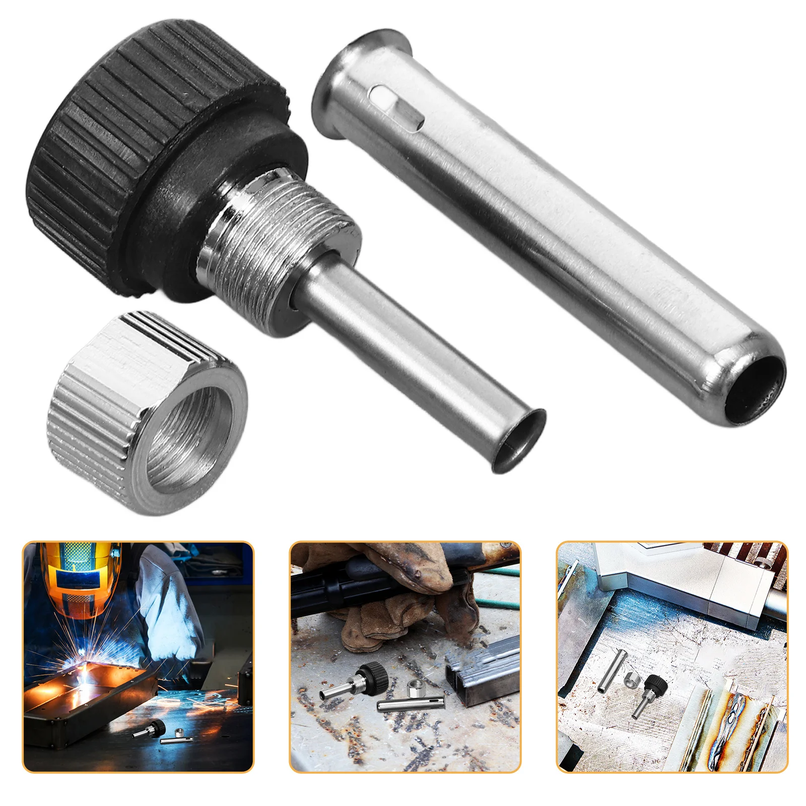

1 Set Iron Handle Sleeve Replacement For Electric Tool Durable Soldering Nut Sleeve Welding Equipment Parts Soldering Station