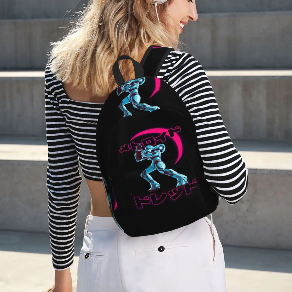 

Mercury Samus Student Backpack School Bag Hiking Travel Daypack for Boys Girls Fashion Bookbag Shoulder Bags