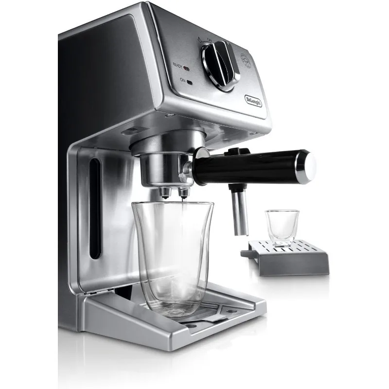 De'Longhi Bar Pump Espresso and Cappuccino Machine, 15", Stainless Steel