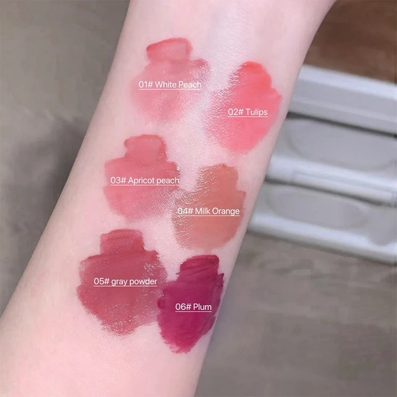 SHAQINUO Brillant à lèvres scintillant à l'eau : une brillance semblable à un effet de lèvres en verre rosé - Formule hydratante pour un jeune