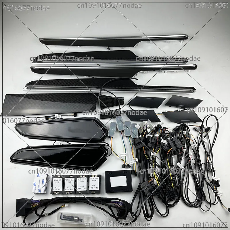 

For Macan 2014-2022 64-color LED Lamps Car Ambient Light Illuminated Door Panel Set Decorative Atmosphere Lighting