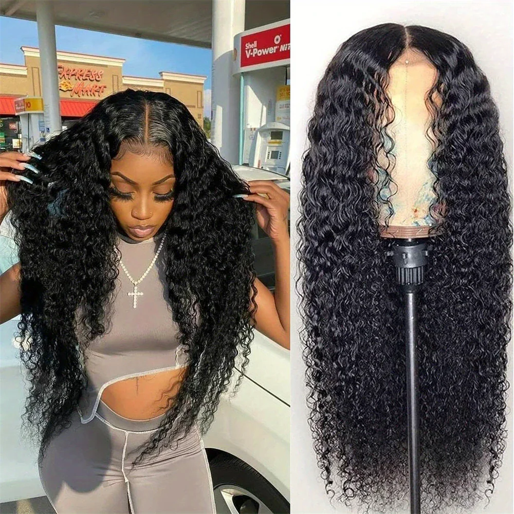 200 Density 36 34 Inch Deep Wave Frontal Wig 13x4 HD Lace Wig 13X6 Human Hair 4X4 Curly Lace Closure Human Hair Wigs For Women