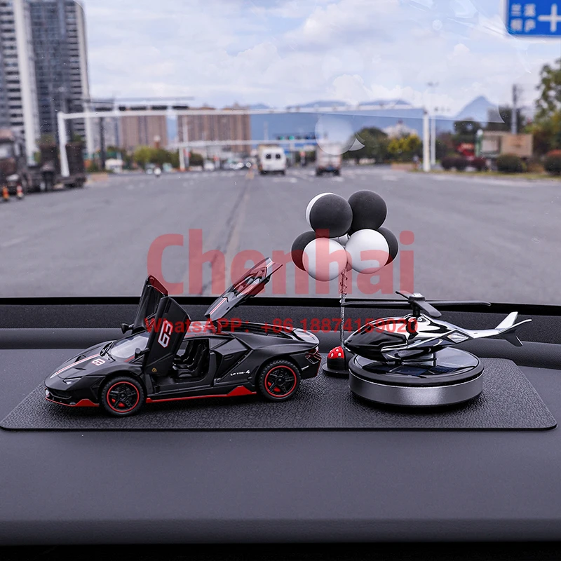 2024  car accessories and decorations, popular center console, high-end interior, rotating solar energy, car decoration  cartoon