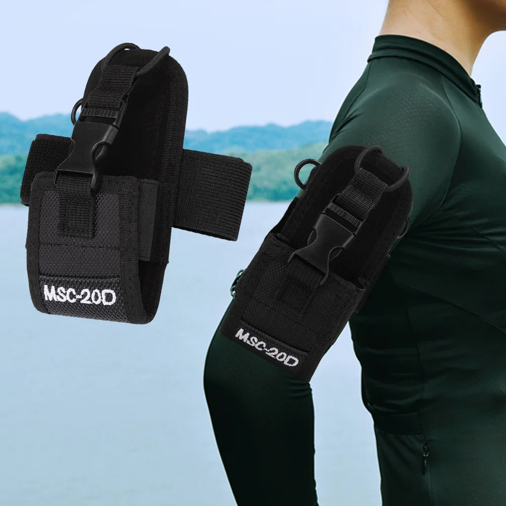For Walkie talkie Arm Bag Two-way Radio Nylon Arm Bag MSC-20D Walkie Talkie Two-way Radio Nylon Lightweight Arm Bag with Armband
