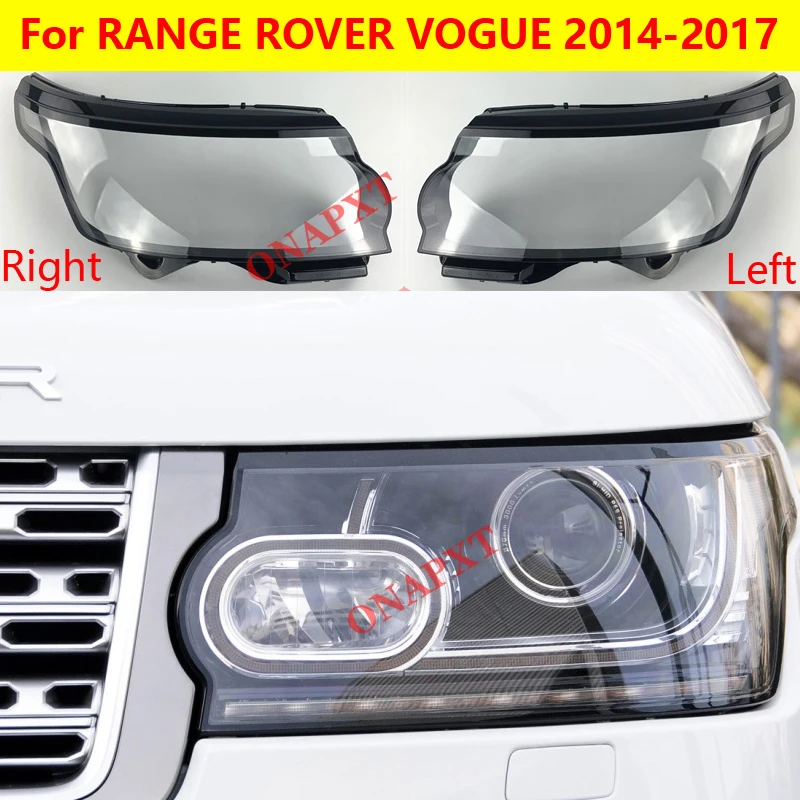 

Light Caps Front Headlight Cover Glass Lens Shell Car Front Headlight Cover For LAND ROVER RANGE ROVER VOGUE 2014-2017