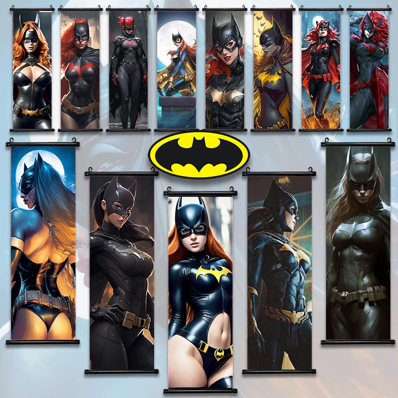 DC Batman Tapete Poster Wand kunst Leinwand Malerei Batgirl Druck Joker hängen Scroll Batwoman Film Wohnkultur Kunst Geschenk