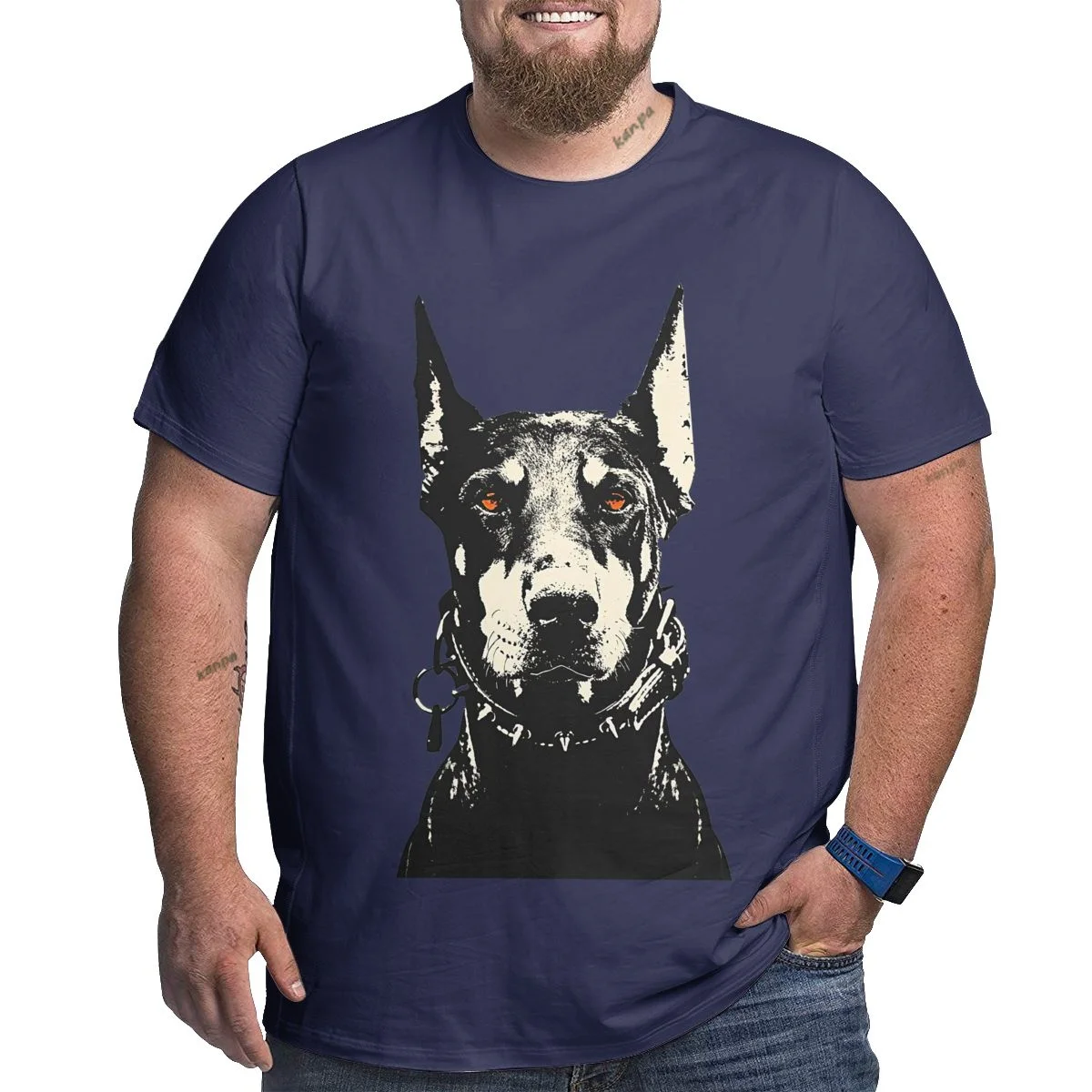 

Doberman Graphic Printed T Shirt Men Short Sleeve Fashion T Shirt Summer Vintage O-Neck Oversized Cotton Streetwear Tshirt 5xl