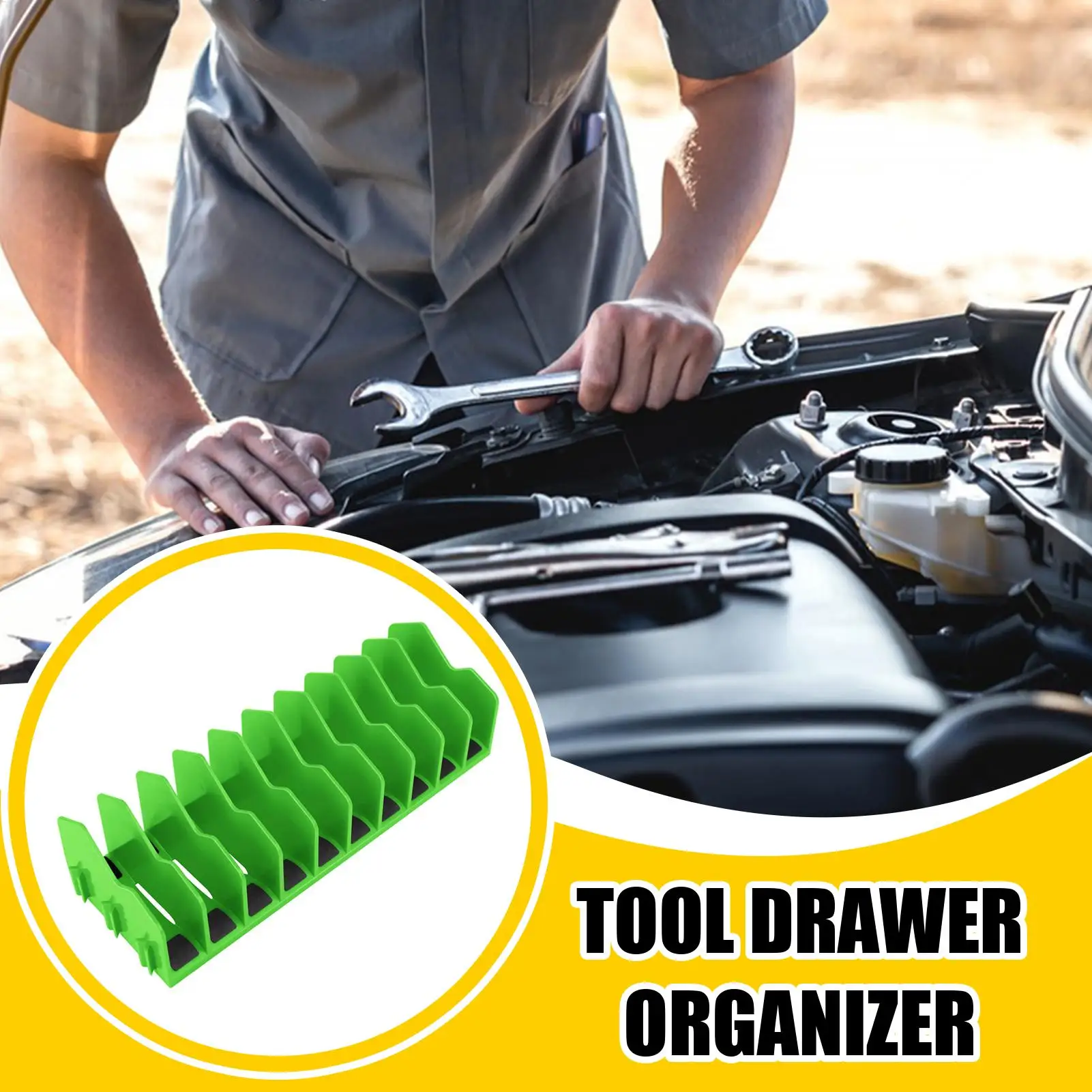 Space Saving Drawer Pliers Rack Sturdy Tool Organizer Storage Holds Up to Ten Pliers Toolbox for Cutters Hammers Hand Tools