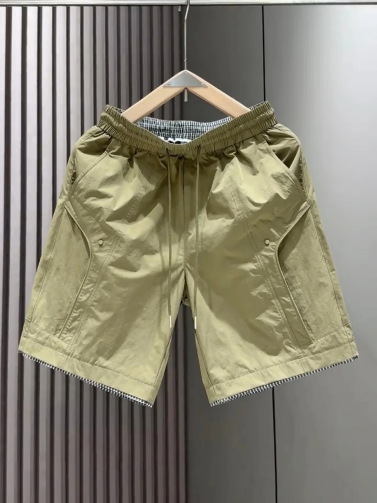 

Men's Summer Thin Quick Dry Loose Fit Outdoor Sports Shorts Breathable Casual Polyester Fiber Five-Quarter Length Pants