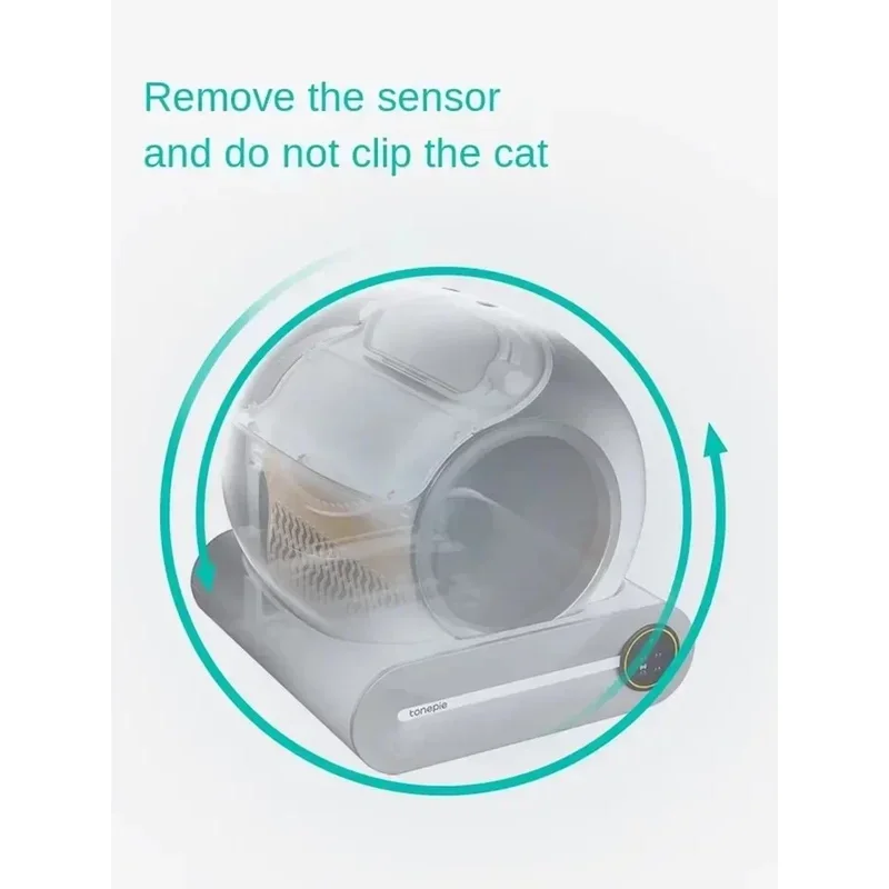 Tonepie Automatic Smart Cat Litter Box Self Cleaning App Control Large Cat Toilet 65L Watermen For Cat English Version Cats