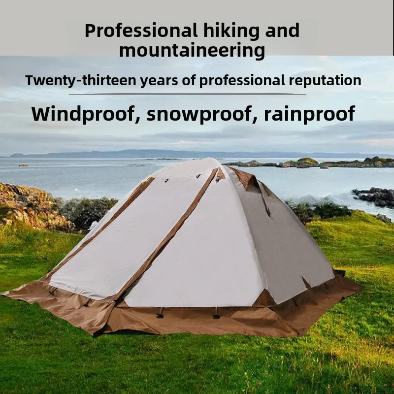 

YOUSKY Professional Hiking Tent for 2-3-4 People Lightweight Aluminum Poles Heavy Duty Waterproof Shelter for Overnight Camping