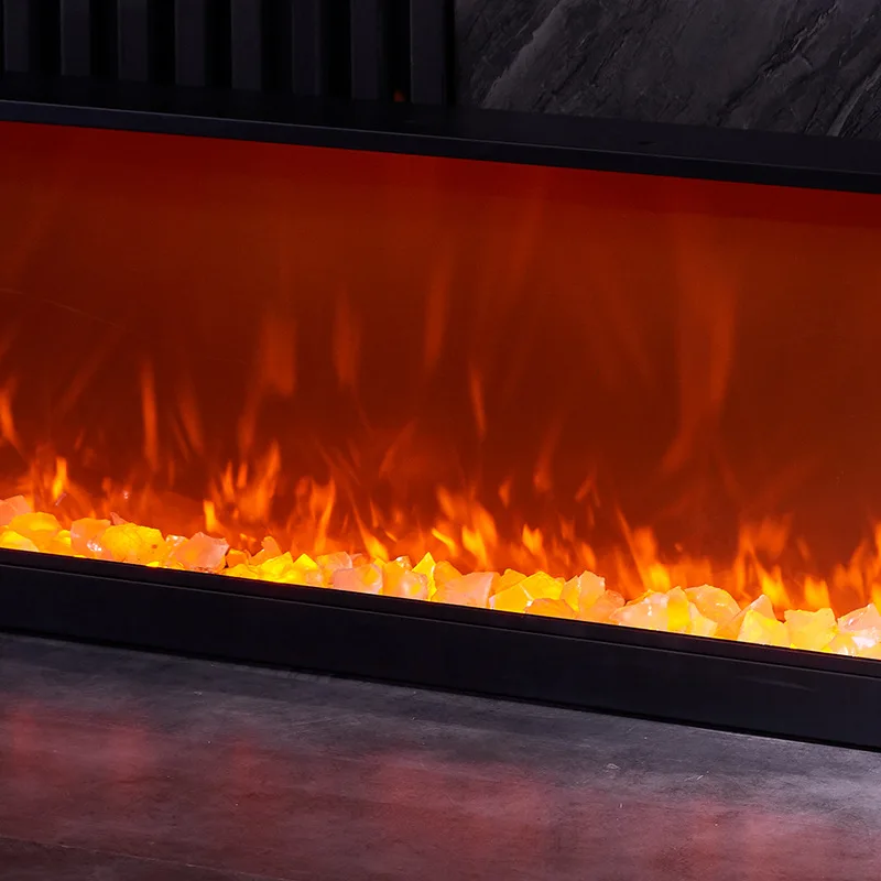 HX Wall Mounted Heater Fire Place Stove Morden Design Decoration Machine Flame Recessed Electric Fireplace