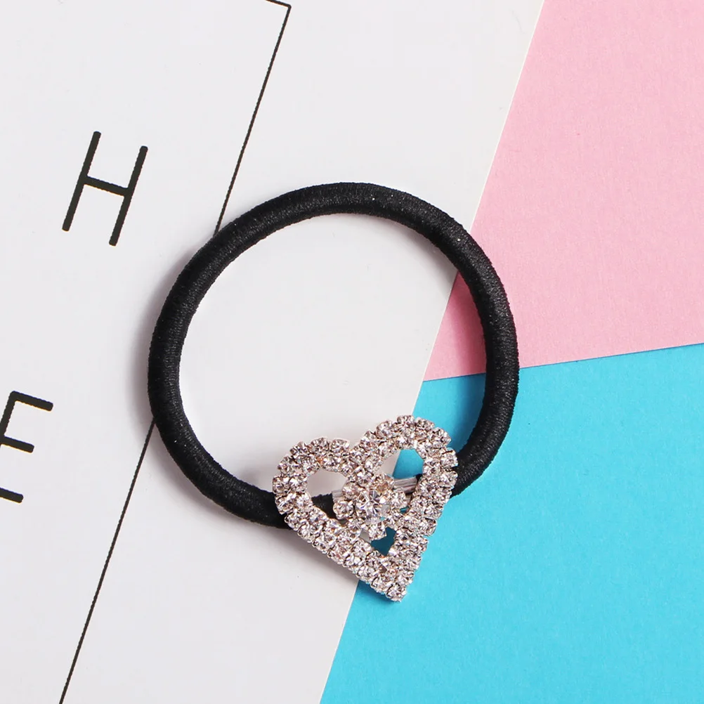 

6 шт., резинки для волос с кристаллами, эластичный держатель для хвоста со стразами для женщин и девочек, прочные эластичные аксессуары для волос, идея подарка