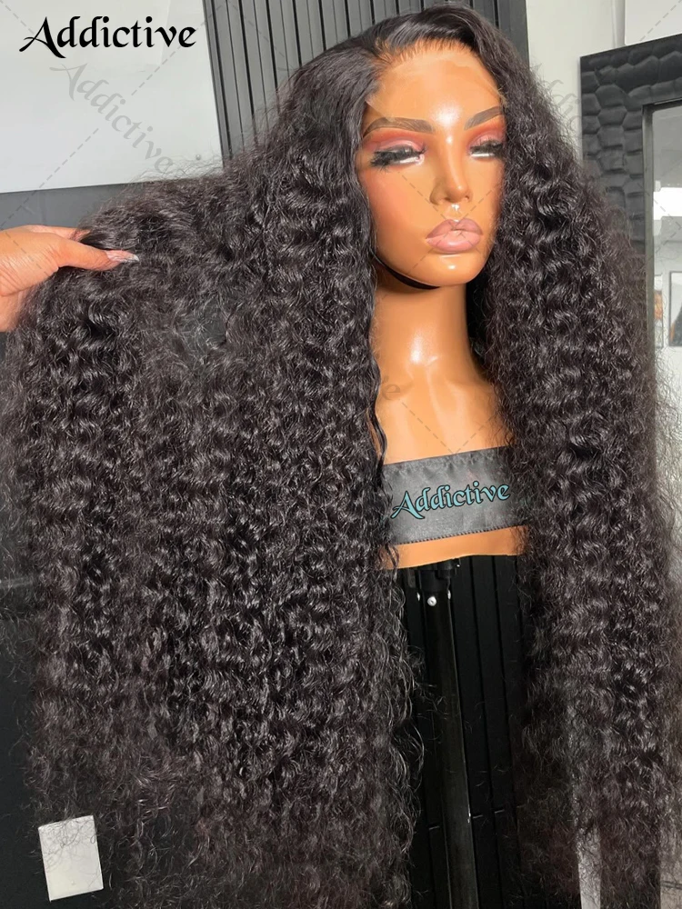 250 Density HD Transparent Curly Wigs 13x6 Lace Frontal Human Hair 30 Inch Brazilian Water Deep Wave 13x4 Frontal Wig For Women