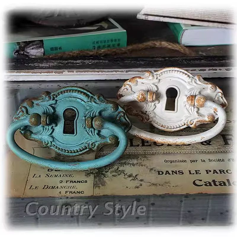 

Antique Charm and Old-World Elegance Vintage Rustic Drawer Pull for Your Furniture