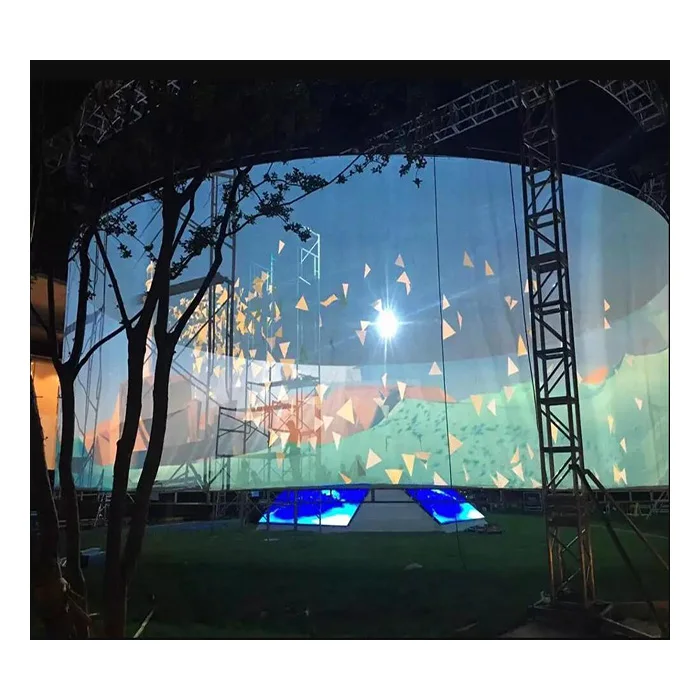 

360 Degree 3D Holographic Mesh Projector Screen for Stage Projector Screen Hologram Mesh Screen