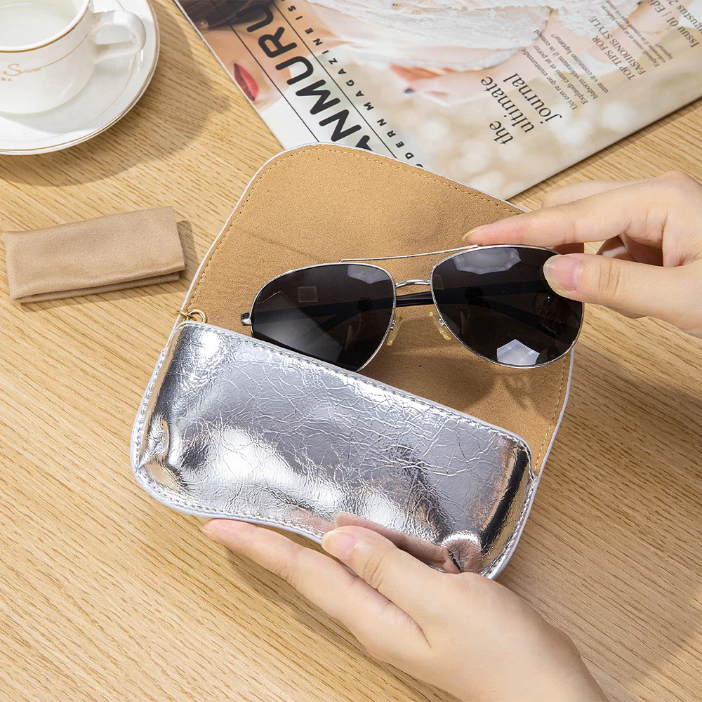 

Чехол для солнцезащитных очков из воловьей кожи, портативный мягкий кожаный дорожный чехол для солнцезащитных очков, подвесной крючок, чехол для хранения очков с магнитной застежкой