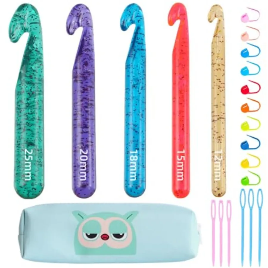

Large Crochet Hooks, 25mm 20mm 18mm 15mm 12mm Crochet Hooks