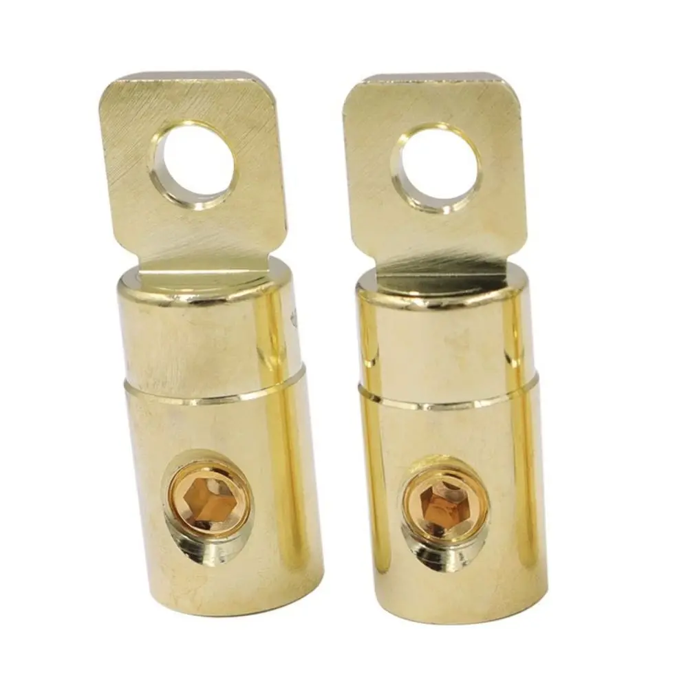 Durable O-Type Car Audio Connector 0GA 4GA 8GA Brass Power Supply Reducer Power Connector