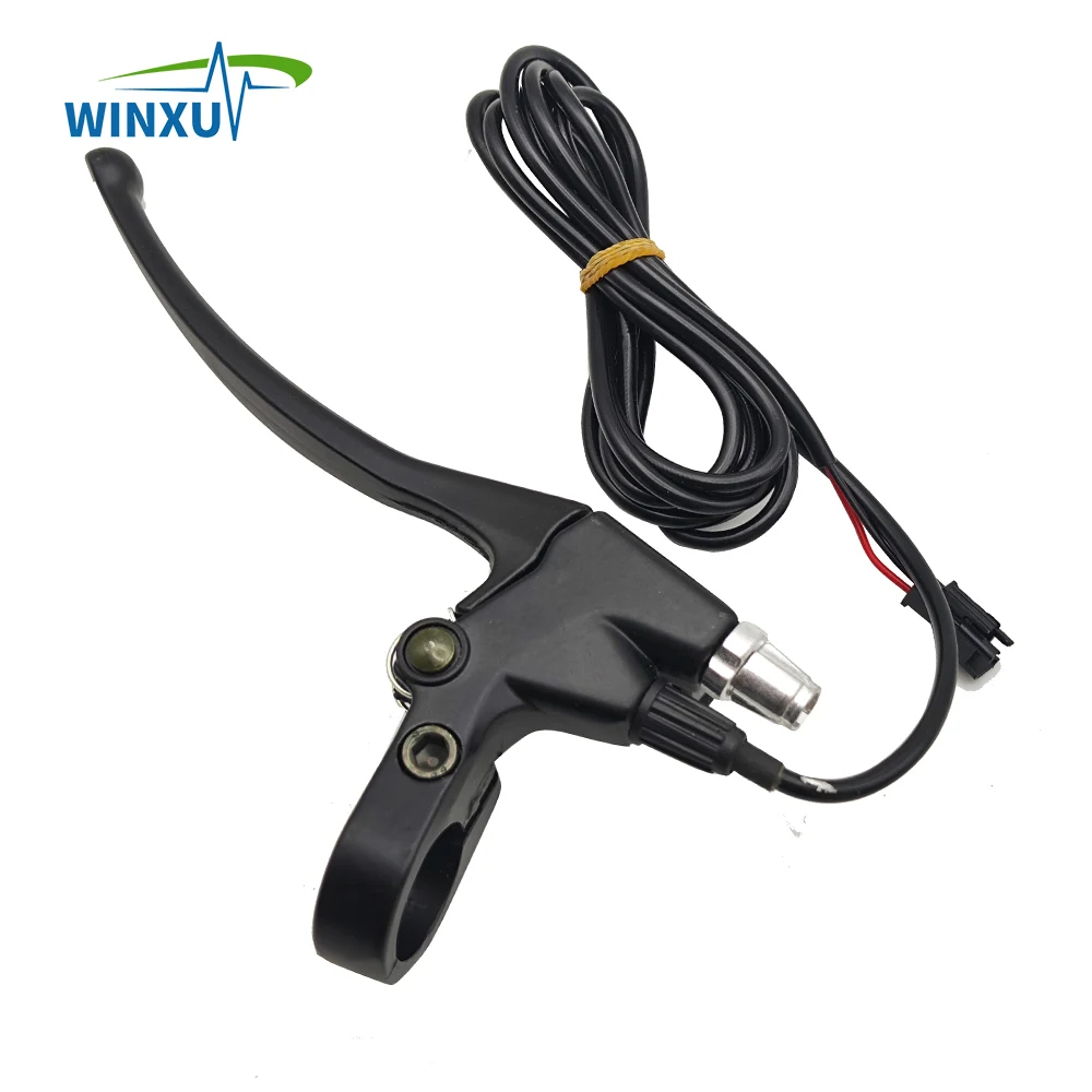 Electric Bicycle Brake Electronic Power-off High/Low Level Cut Off Power Mechanical Brake Handle for Electric Scooter E-bike