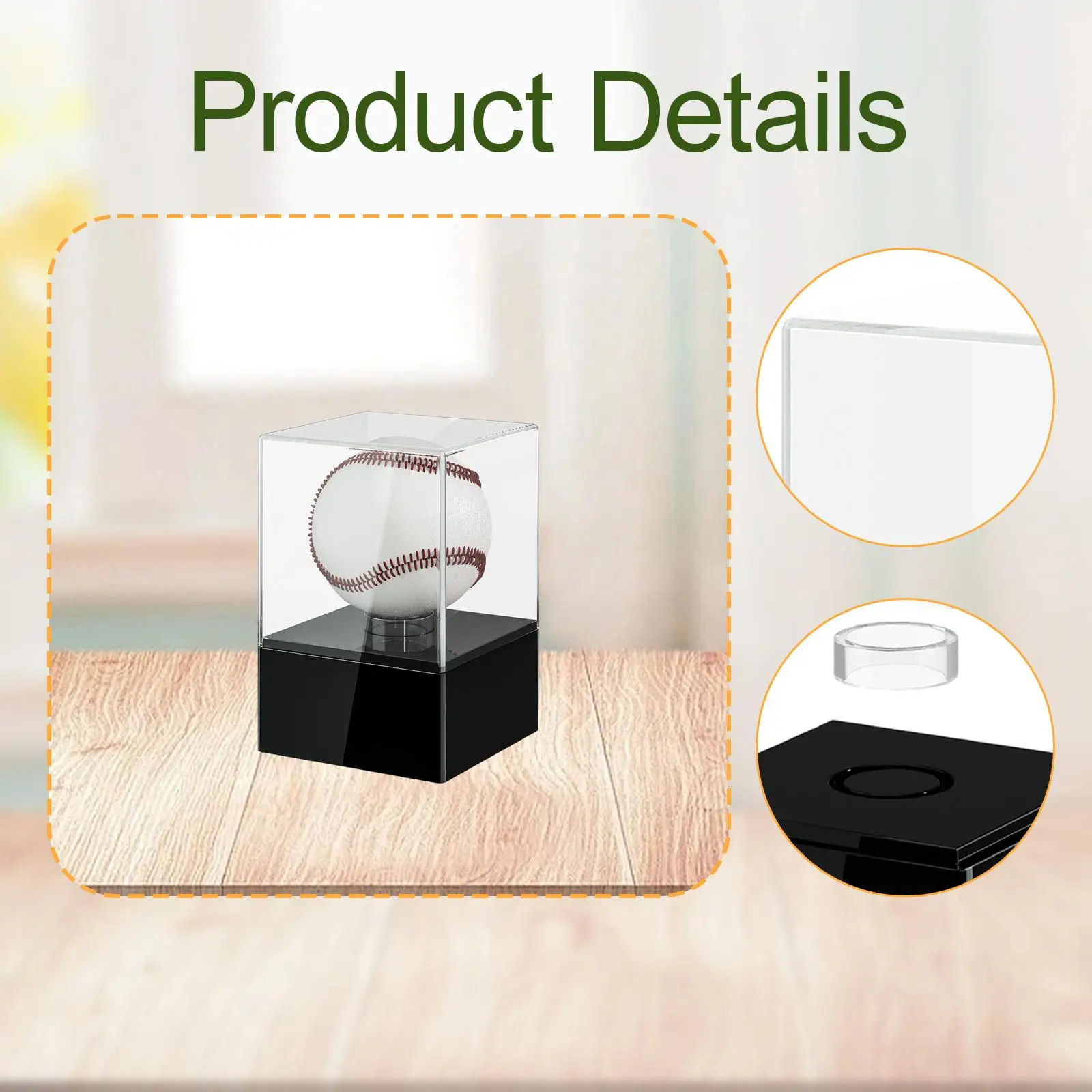 

Прочный пылезащитный акриловый демонстрационный бокс для бейсбольной формы, автографов и коллекционных предметов