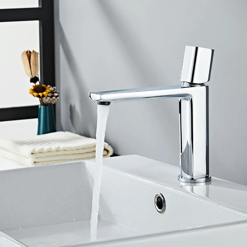 Becola Basin Sink Bathroom Faucet Deck Mounted Hot Cold Water Basin Mixer Taps Brush Golden Matte Black Lavatory Sink Tap Crane