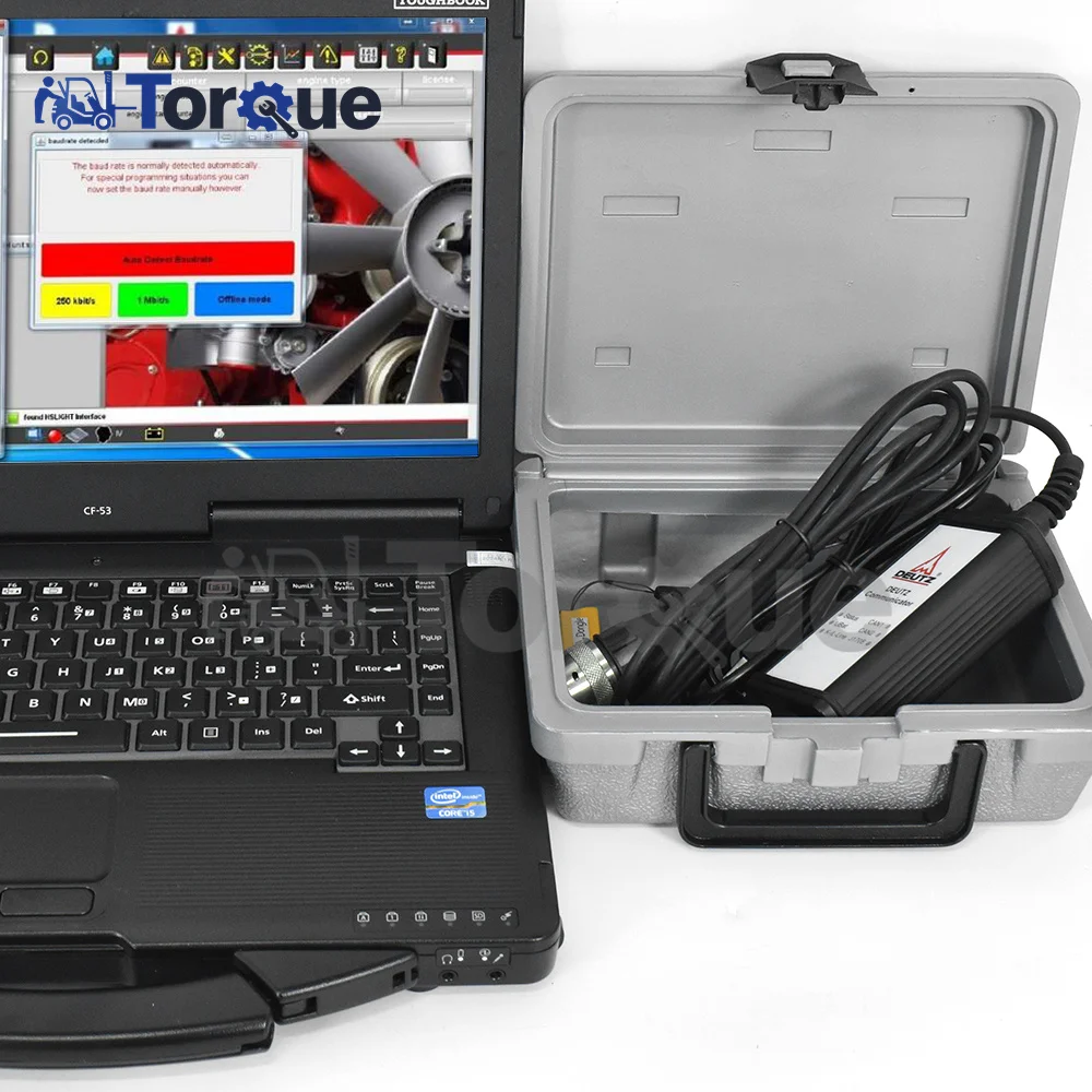 Thoughbook CF53 Laptop SerDia for Deutz Diagnose Kit for deutz engine communicator For deutz decom diagnostic scanner