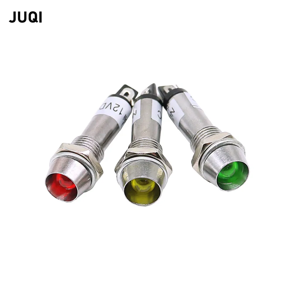 

1PCS 8mm Indicator Lights 12V 24V 220v Indication Waterproof Signal Lamp Mini LED Indicator Light Power Signal Lamp