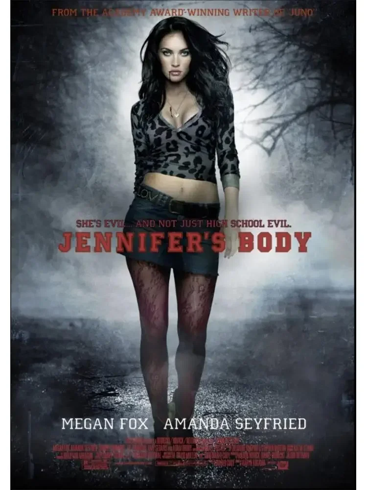 Jennifers Body Poster Aesthetic Horror Ideal for Girl megan fox Posters Canvas Painting Perfect for Home Wall Art Room Decor