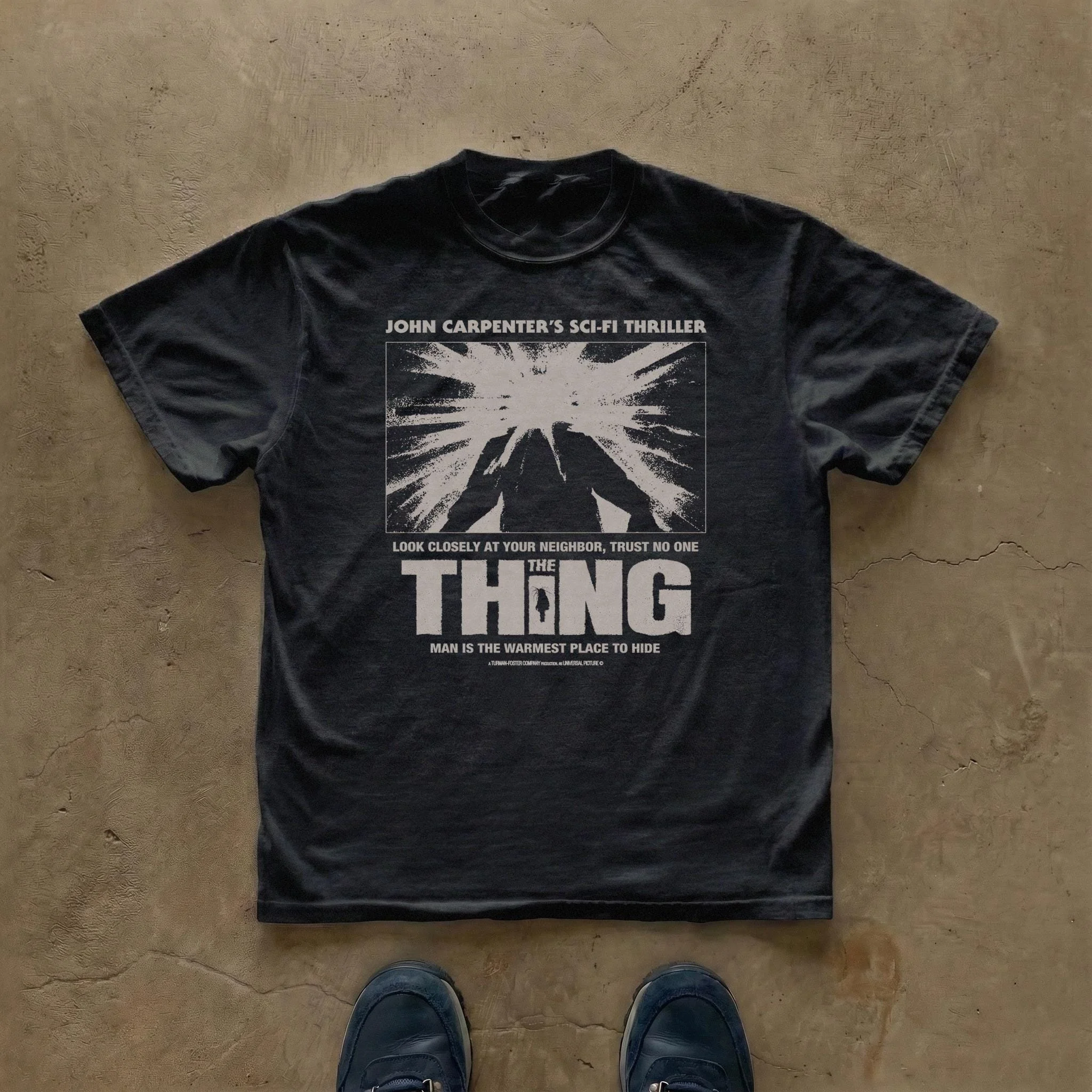 The Thing Movie Poster John Carpenter Horror Film Graphic T-Shirt Cotton Men Women Streetwear Tee
