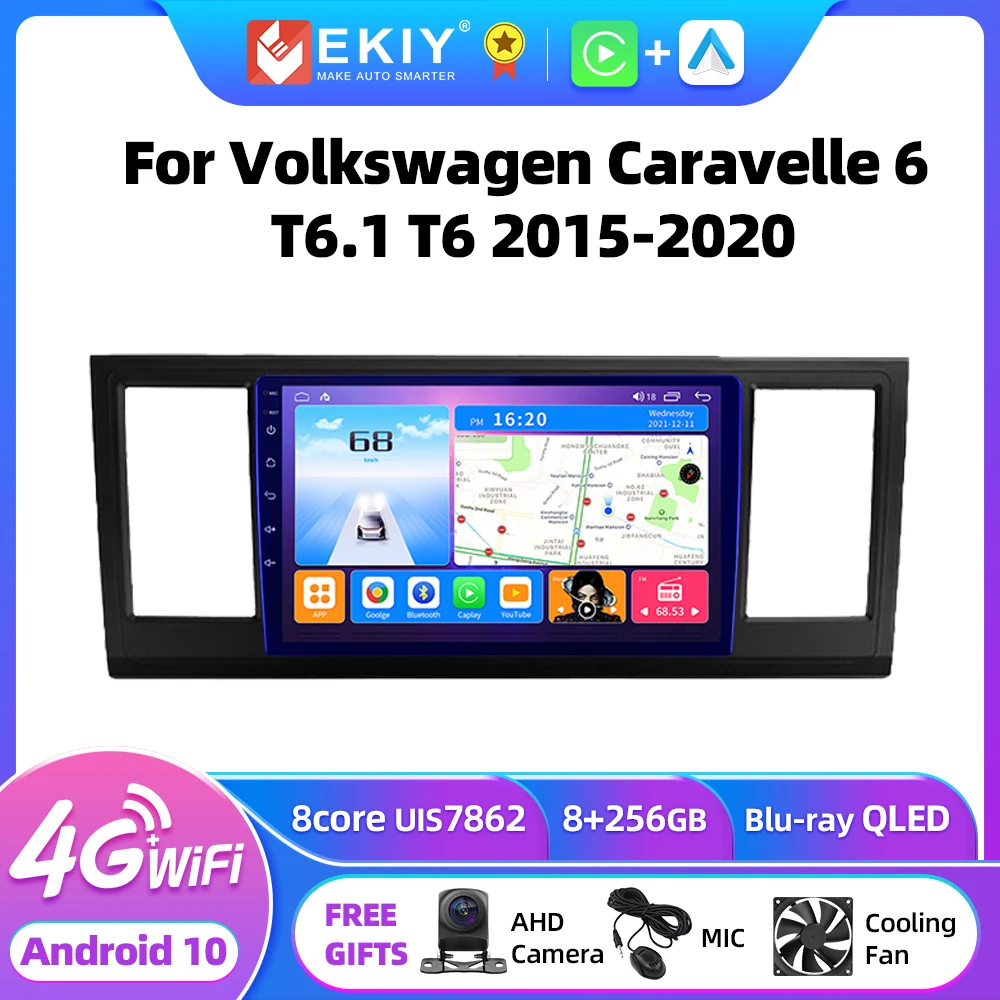 

EKIY T7 Android Auto Radio For Volkswagen Caravelle 6 T6.1 T6 2015-2020 Multimedia Video Player Navigation GPS Stereo 2 din DVD