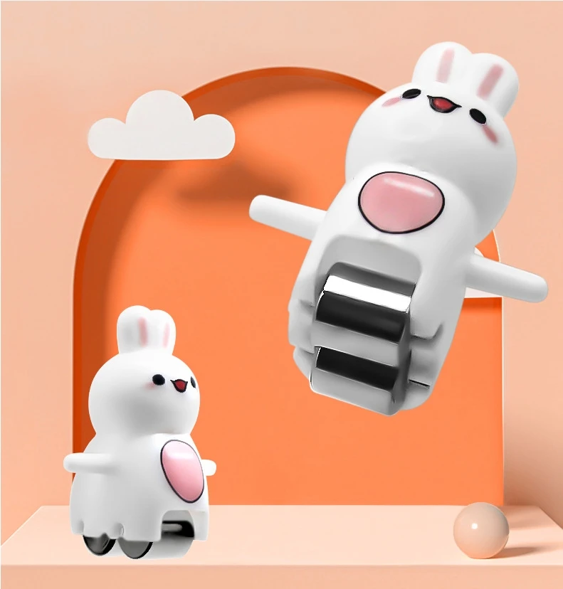 Creative Cute Bunny Automatic Climbing Stairs Toy Kids Electric Track Educational Toys White Rabbit Slide Toys Funny Gifts