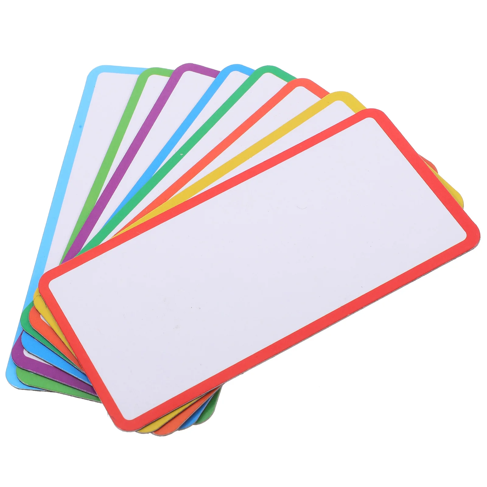 

24 Pcs Magnetic Name Tags Coated Paper 8 Colors 10x5cm Erasable Dry Writable Labels for Whiteboard Office Kitchen Use Sticker