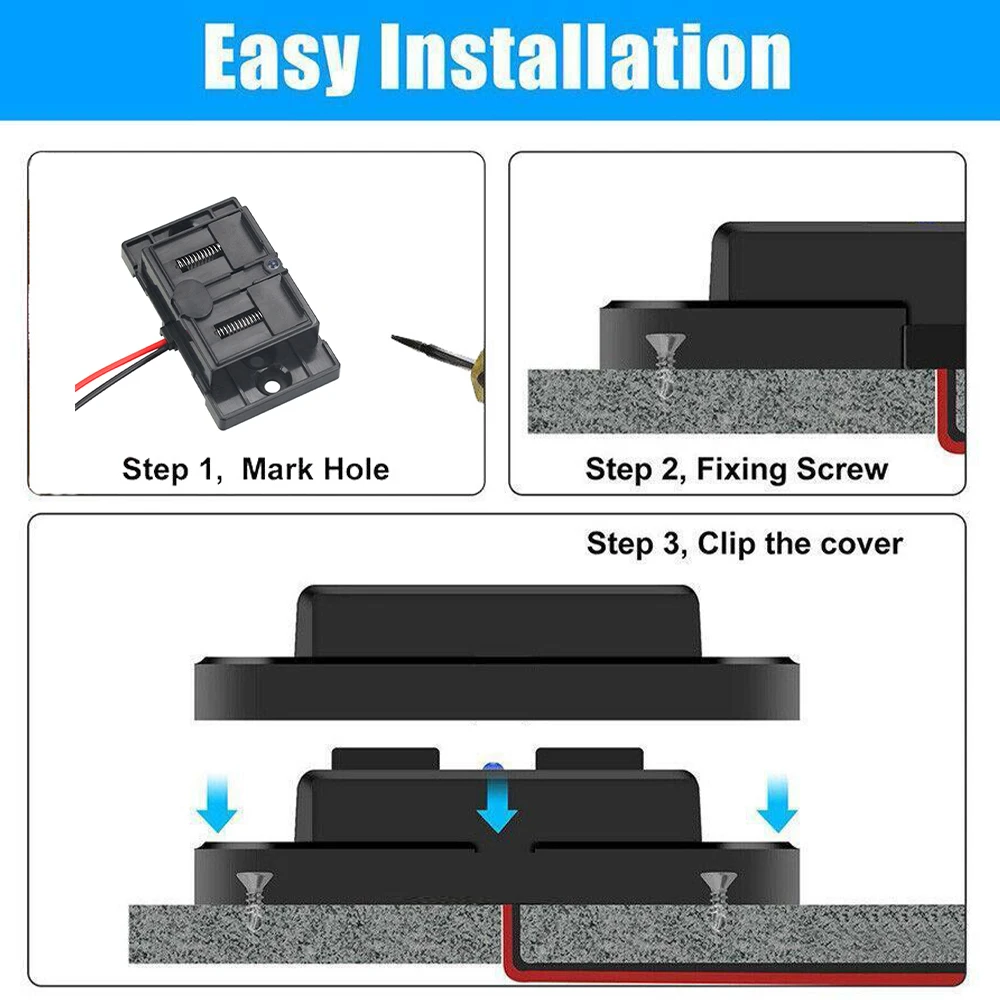 

KEBIDUMEI 12V/24V Car Charger QC3.0 PD Outlet USB Type-C Fast Charging Socket Panel Power Adapter with Switch Car Accessories