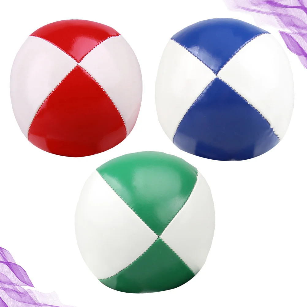 3Pcs Juggling Balls Fine Stitching High Quality PU Soft Lightweight Ideal for Beginners All Age Group Fun Indoor Outdoor