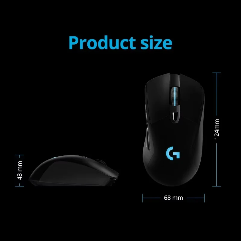 Logitech G703hero Esports Eat Chicken Macro RGB Backlit Computer Game Lol/cf Wireless Charging Mouse gamer