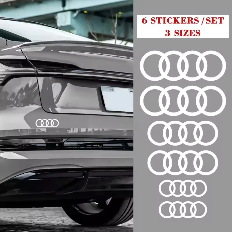 Car Brake Caliper Sticker Heat Resistant Decals Auto Accessories For Quattro For Audi S Line A1 A3 A4 A6 A7 Q3 Q5 Q7 RS3 RS4 RS5